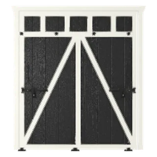 Builder render of a six-by-seven Rampage door with Z bracing for A-Frame walls