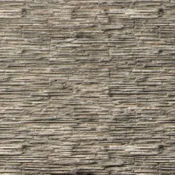 Builder texture of the faux rock accent siding in stacked stone
