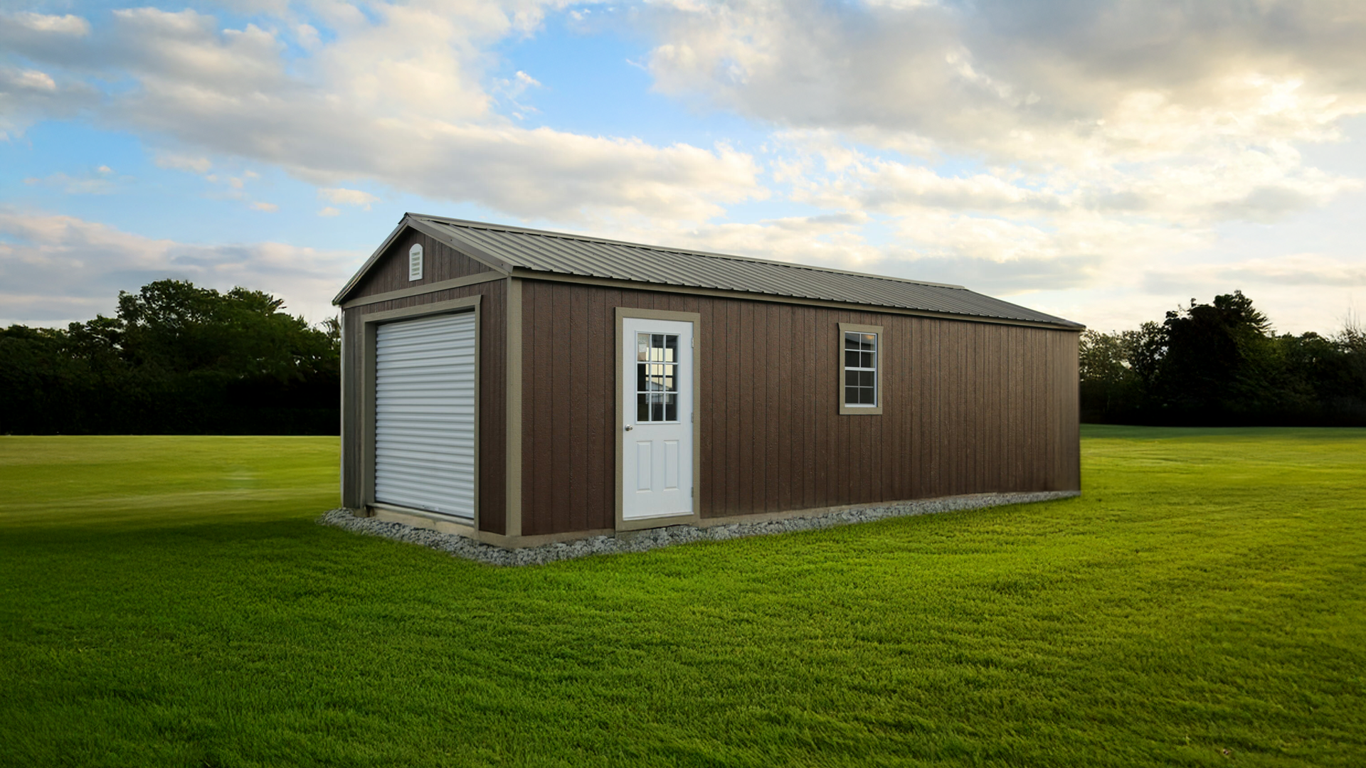 A-Frame End Garage Workshop