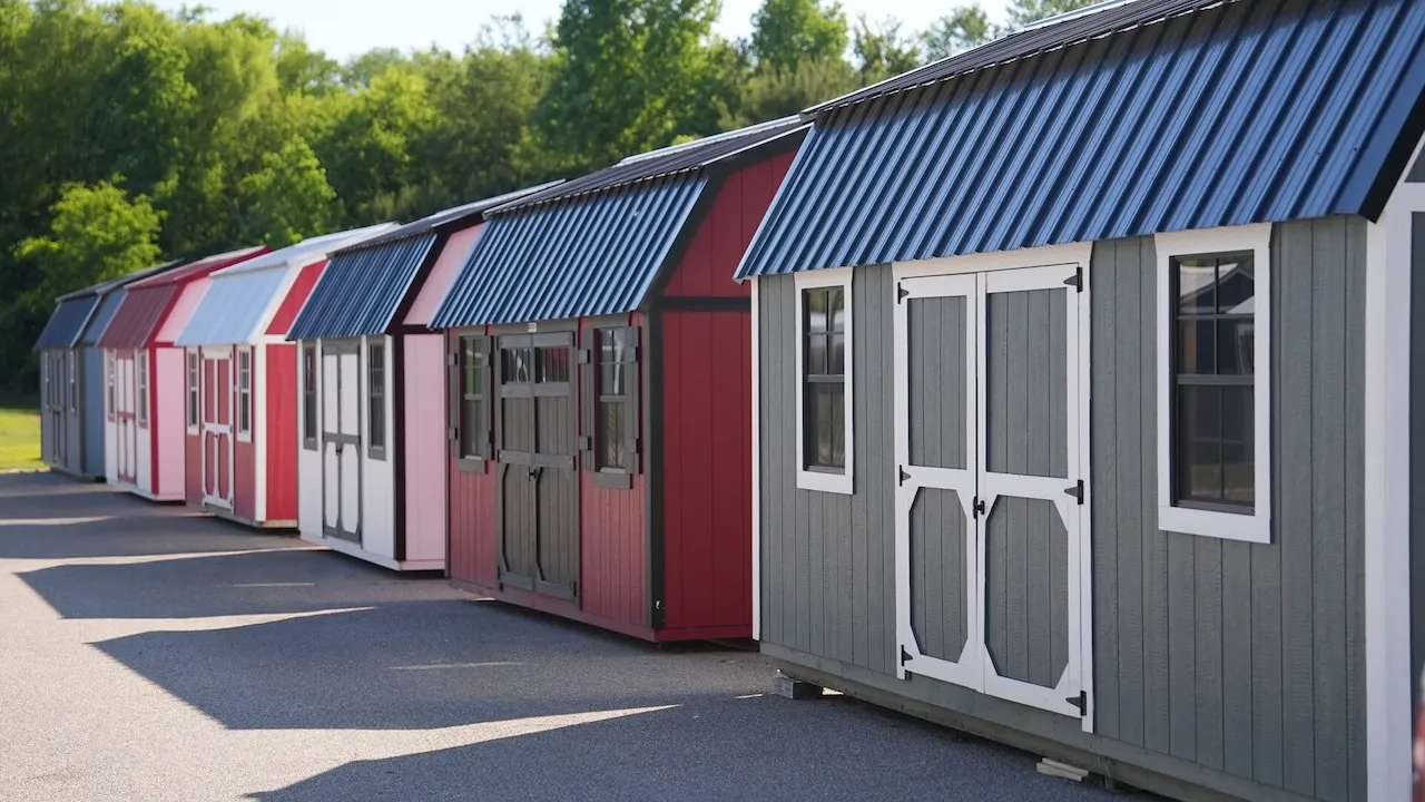 Barn shed delivered to a Carolina homeowner