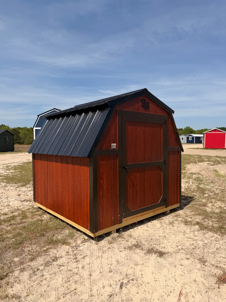 Utility storage shed installed on a residential property in Spartanburg SC